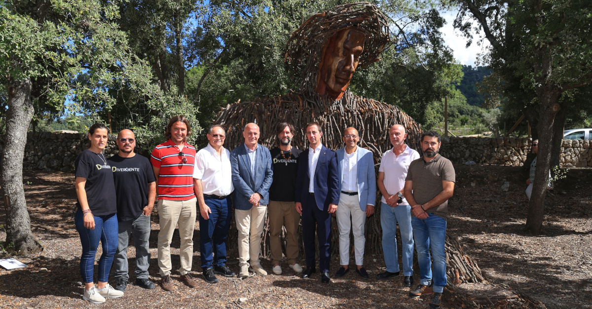 Inauguración de la escultura en so n'Amer, el 27 de septiembre de 2024